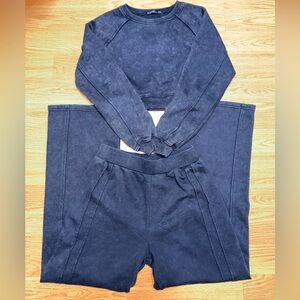 Women's Navy Blue Sweatshirt and Joggers Set